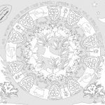 Color this owl mandala for free